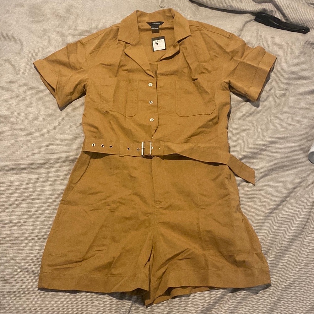 Club Monaco Short Sleeve Utility Jumpsuit